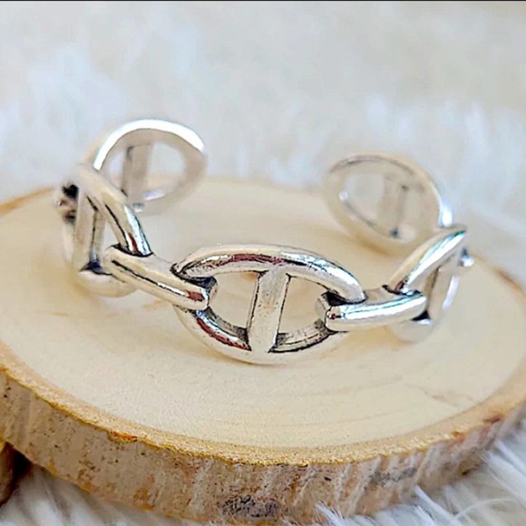 Silver Mariner Bangle Cuff Bracelet Set Small Marner Lg Mariner - Picture 5 of 8